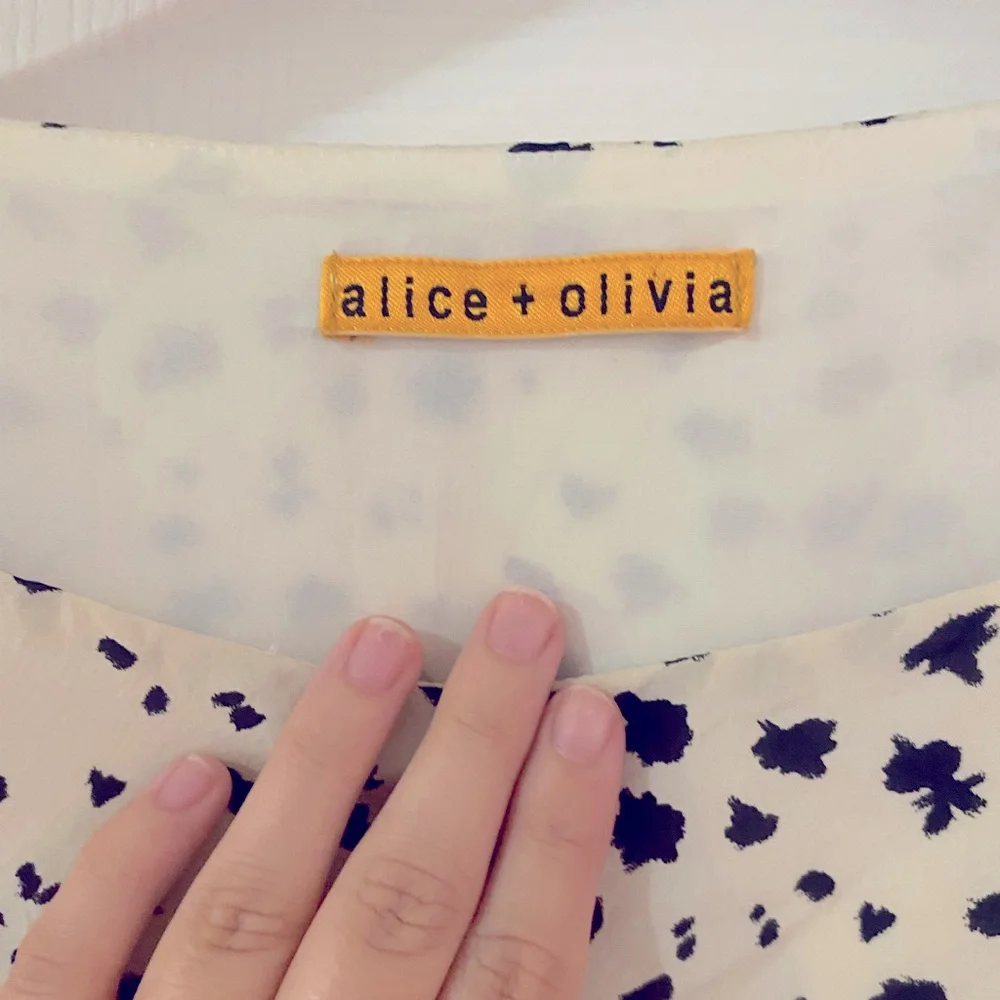 Alice+Olivia cute black and white speckled dress! - Picture 3 of 6
